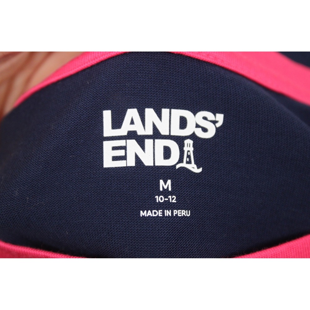 NWOT Lands' End M Colorblock T-Shirt Short Sleeve Casual Top - Picture 6 of 9